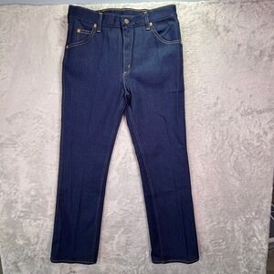 NWT Vintage Roebucks Mens‎ Jeans 32x32 Dark Indigo Bootcut Stretch Deadstock